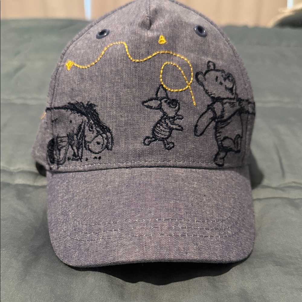 Denim blue Pooh Bear cap